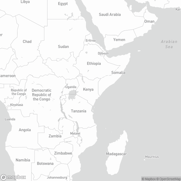 Map showing Kenya